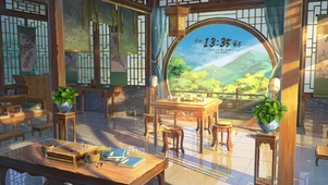 4K唯美古风房间