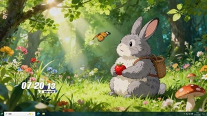 可爱兔子桌面主题