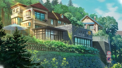 唯美动漫别墅小屋