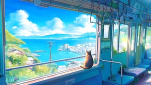 电车窗外的风景