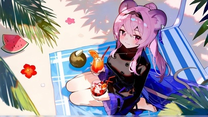 海边泳装大长腿少女-林雨霞