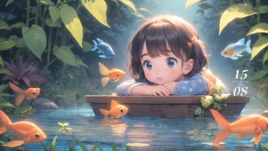 锦鲤女孩，好运加倍