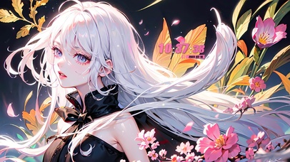 唯美飘逸长发女孩