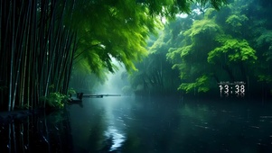 竹林湖水悠悠