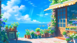 海边治愈花房