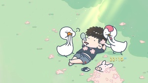 4K 鸭鸭陪伴主人