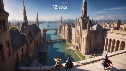 千塔法师城-港口的清晨