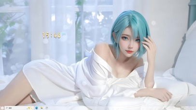 青发白衫少女-1