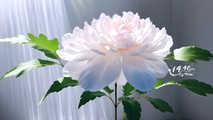 一朵芍药花