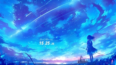 蔚蓝星空少女