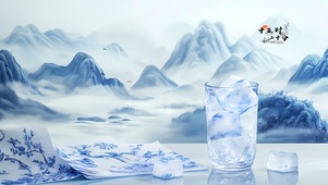 国风古墨山水