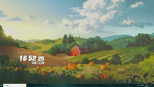 唯美金秋丰收季节桌面主题