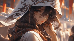 红唇神秘少女