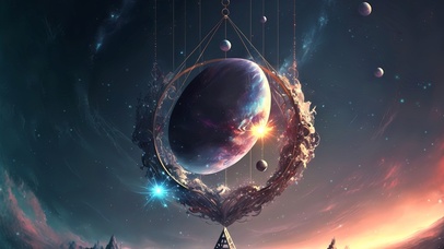 4k梦幻治愈炫酷星球