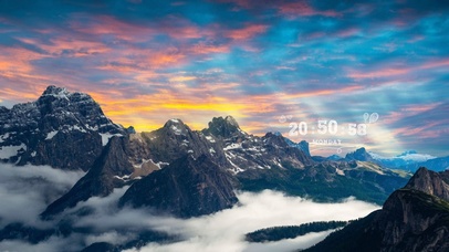 唯美壮观山峰云海