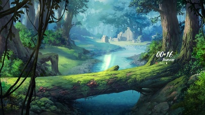 4k唯美森林溪水