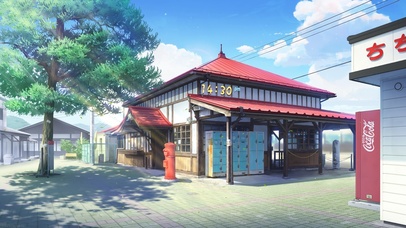 4K唯美治愈日系动漫街道