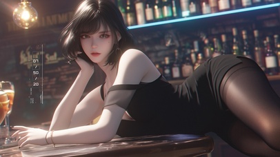 明眸皓齿，娇美动人