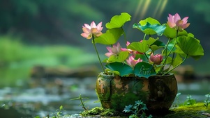 文艺荷花