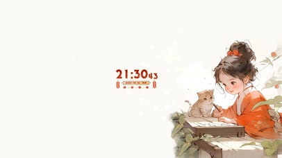 4K国风治愈画面