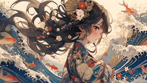 国风美女插画