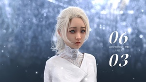 可爱白发女神