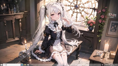 4k办公室白毛美少女萝莉