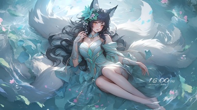 绝美水中九尾阿狸