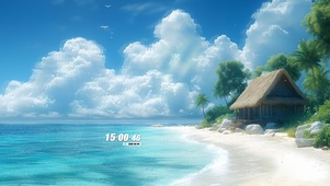 海边沙滩度假屋