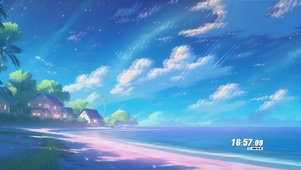 星空房屋海景