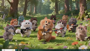  可爱猫咪音乐派对主题