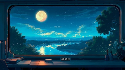 4K唯美治愈窗外美景