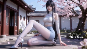 长发美女