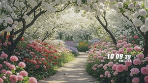 护眼花景