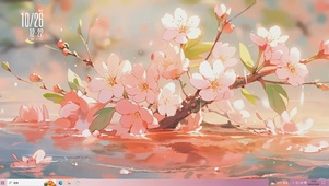 樱花散落