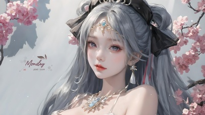 4K唯美清纯气质古风女神