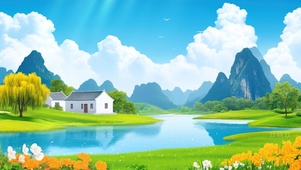 清新山水小屋