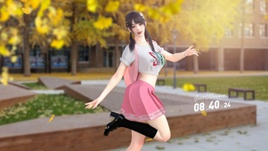 双马尾JK女孩