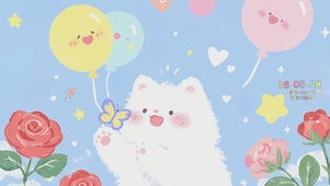 春日捕蝶猫咪