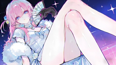 后藤一里-旗袍少女