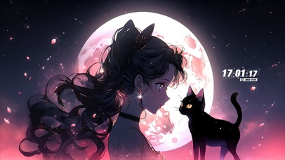 月亮女孩水手月亮和猫