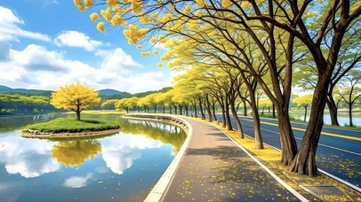 黄花风铃木大道