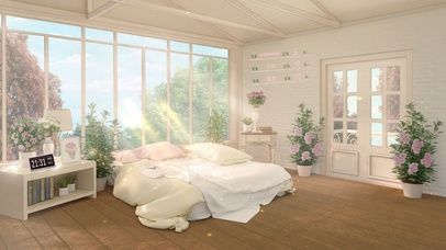 唯美鲜花少女房间-白