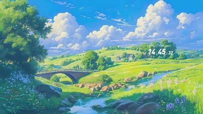 绿色AI护眼壁纸