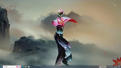 风中玫瑰-桌面主题