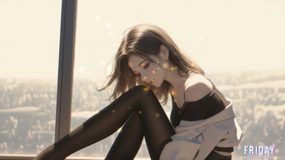 乌黑发亮，仿佛流淌着月光