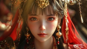 唯美 红衣 少女