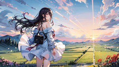 清晨的少女