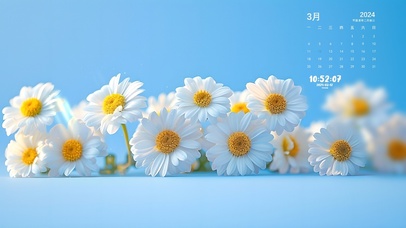 清新护眼小雏菊