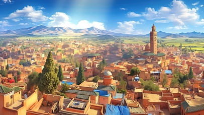 俯瞰古城旧城区